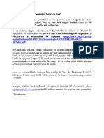 În Atenția Candidaților Admiși Pe Locuri Cu Taxă Master