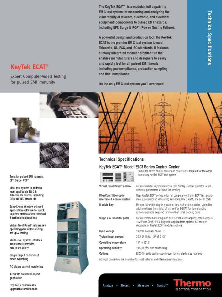 Ecat Data Sheet PDF | PDF | Mains Electricity | Alternating Current