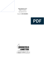 Brookfield DVE Digital Viscometer Operating Instructions