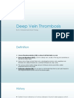 Deep Vein Thrombosis: by Dr. Muhammad Umair Chang