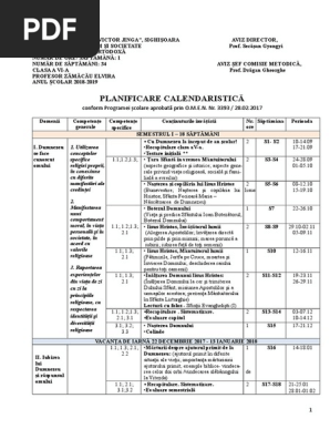 0 20182019 Planificare Clasa A 6 A Religie