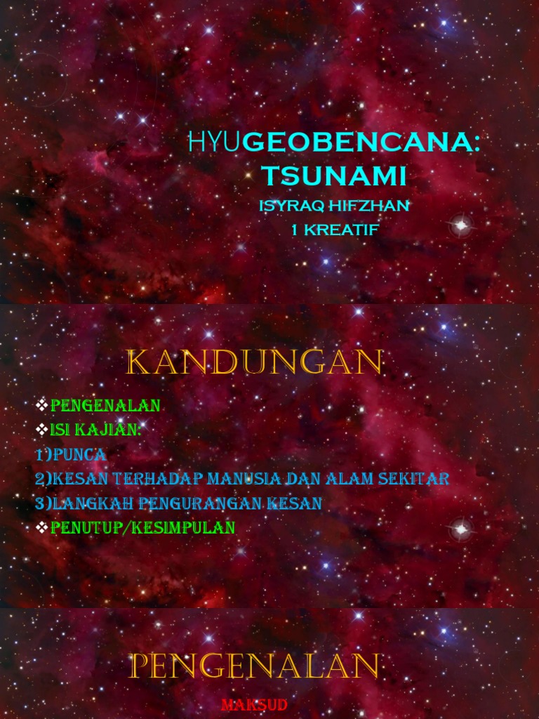 Geobencana - Tsunami