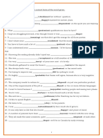 Word Formation, Conditionals, Passive Voice, Gerund or Infinitive