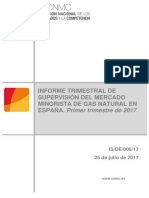 Spanish Gas Retail Market Q1.2017