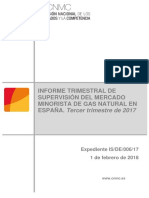 Spanish Gas Retail Market Q3.2017