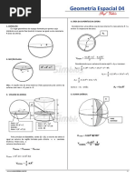 SB-22 - Resumo de Geometria Espacial - Esferas