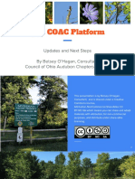 The Council of Ohio Audubon Chapters (COAC) Platform Sept 2018