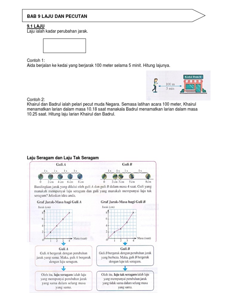 Bab 9 Laju Dan Pecutan Pdf