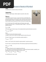 Flywheel Moment of Inertia Experiment | PDF | Physical Quantities ...