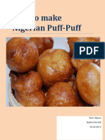How To Make Nigerian Puff-Puff: Ruth Okpara TECM 2700.009 05/20/2013