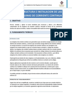 Estructura e Inslatacion de las Maquinas de Corriente Continua