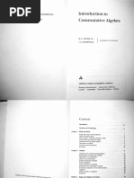 Atiyah McDonald Commutative Algebra