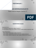 Pertemuan 1 - Perintah Dasar Construct 2