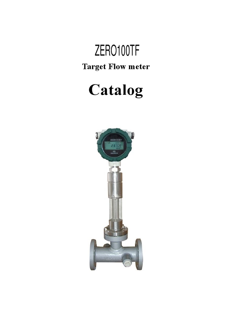 Target Flowmeter Catalog.Z100TF Dalian Zero Instrument Technology Co ...