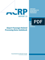 ACRP Report 23 - Airport Passenger Related Processing Rates Guidebook