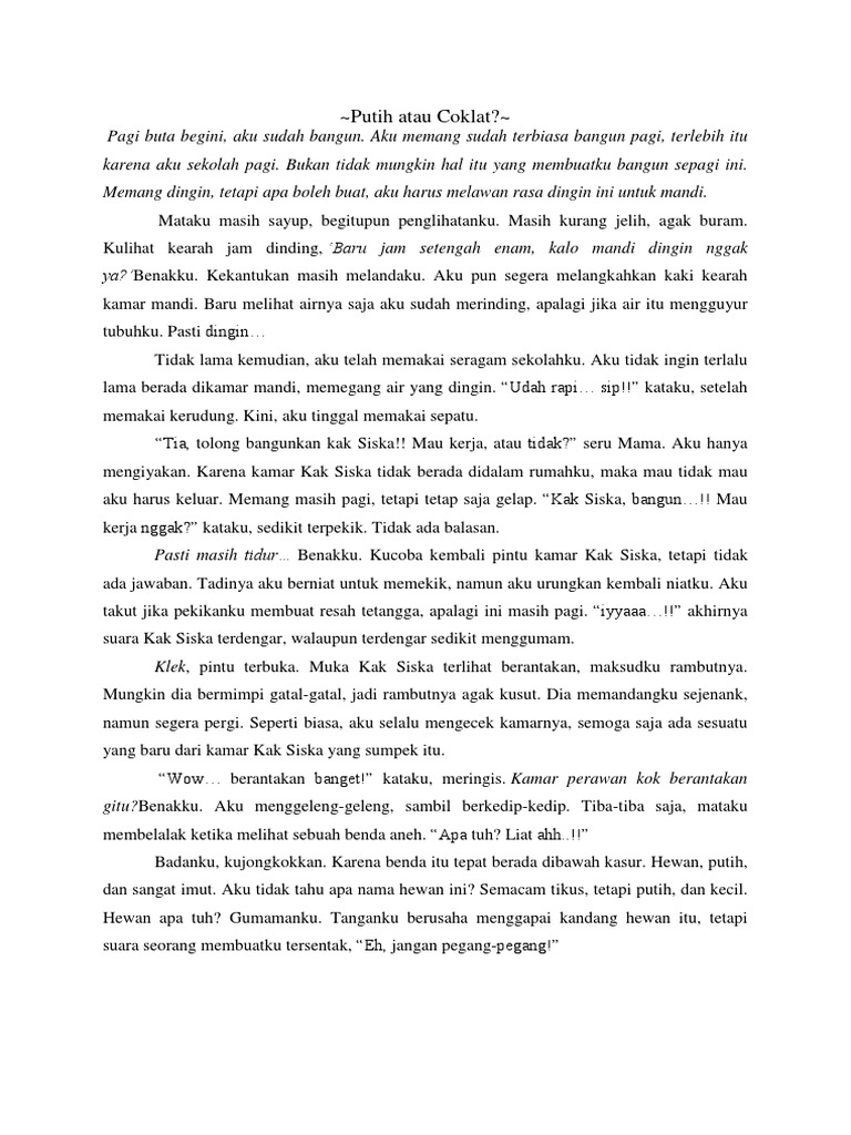 Contoh Cerpen Non Fiksi