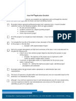 Your PMP Application Checklist
