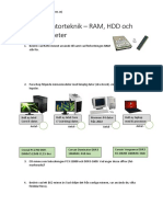 Doc-Övningar Datorteknik RAM HDD Externa Enheter PDF