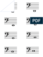 Bass Clef Natural Notes C2 - C4