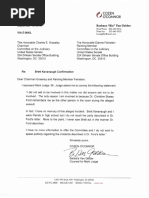 Mark Judge Letter To Judiciary Committee