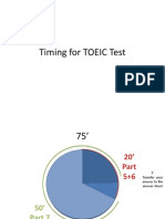 Timing For TOEIC Test