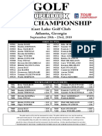 TOUR CHAMPIONSHIP 2018 Odds and Betting Matchups