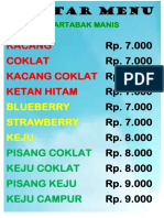 Daftar Menu