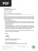 Closure Letter of PT SML