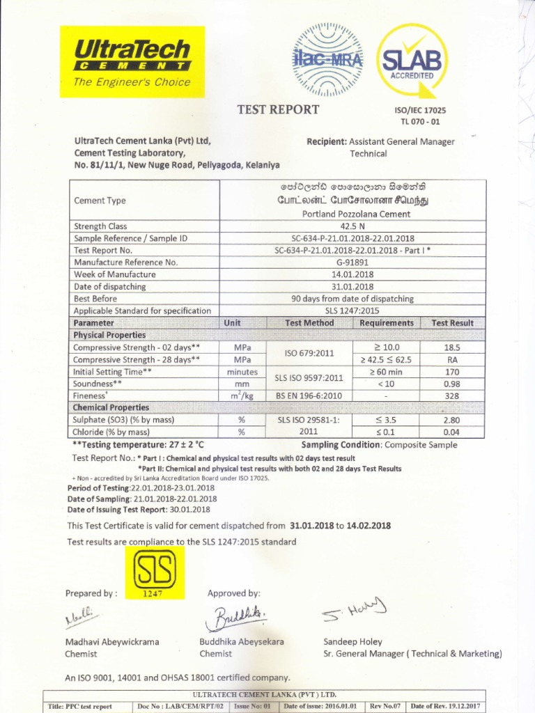Letter for Feild Compressive Strength Test 1 | Building Engineering ...