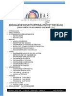 Esquema de Documentación para Proyecto de Grado PDF