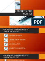 Financial Reports For Non-Ius