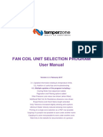Fan Coil Unit Selection Program User Manual