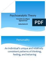 Psychoanalytic Theory - Freud