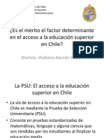 Merito en La Educación Superior de Chile