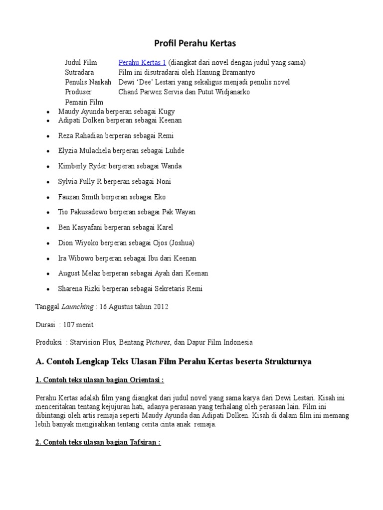 Contoh Teks Ulasan Beserta Strukturnya Contoh Resource