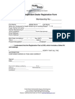 HW Distributor Form and Agreement