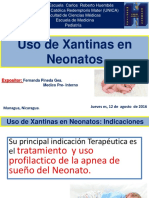 Uso de Xantinas en Neonatos - Teofilina - Aminofilina - Marco Bolaños