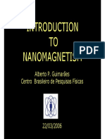 TO Nanomagnetism: Alberto P. Guimarães Centro Brasileiro de Pesquisas Físicas