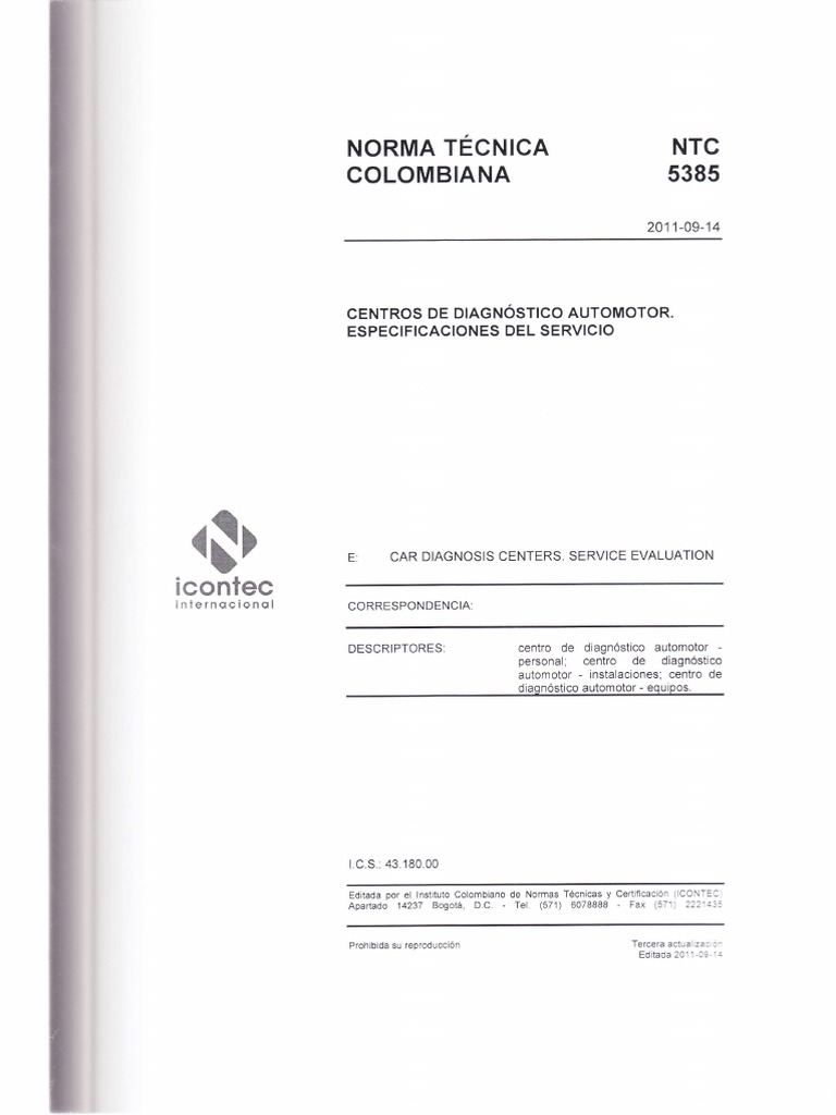 NTC 5385 2011-09-04 | PDF | Contraseña | Archivo de computadora