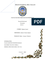 Matriz Insumo Producto de la Universidad Nacional del Callao