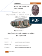 Rectificador de Onda Completa Con Filtro Por Capacidad