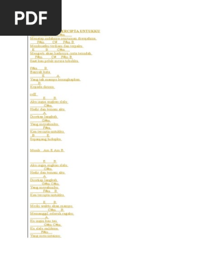 Chord Ungu Tercipta Untukku Pdf