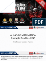 Matemática Operação Zero Um - Pcsp