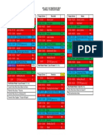 "Daily Schedules": Tempo/Giorno Tempo/Giorno Marcoledì Tempo/Giorno Sabato