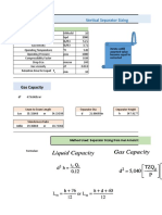 Vertical Separator Sizing