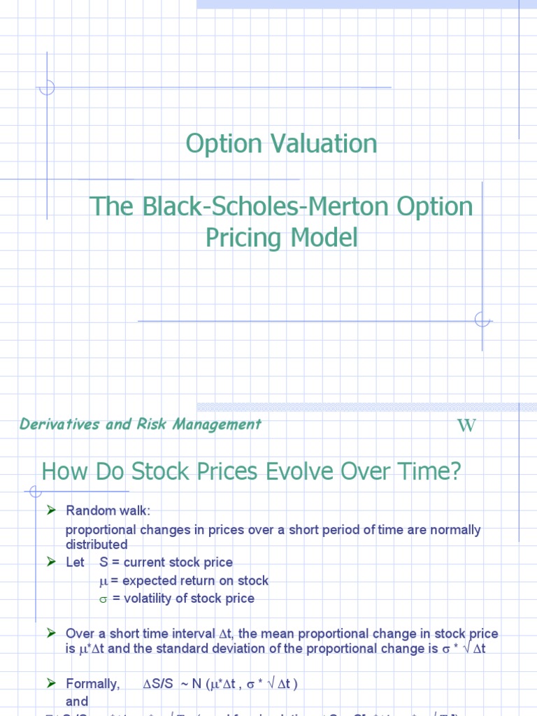 Black-Scholes-Merton Option Valuation Guide | PDF | Black–Scholes Model ...