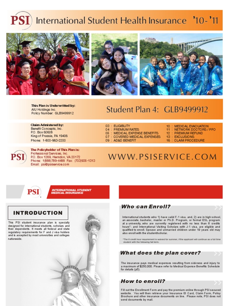 PSI Brochure | Download Free PDF | Deductible | Insurance