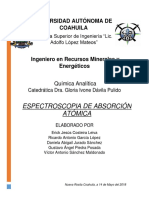 Espectroscopia de Absorcion Atomica