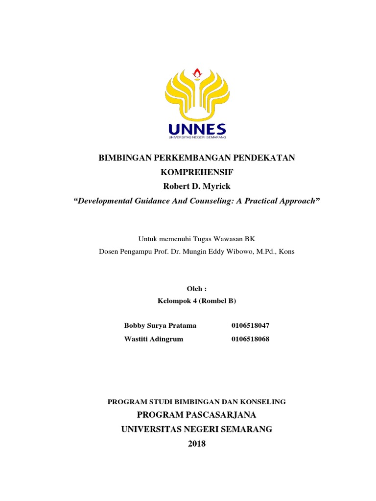 Makalah Bimbingan Perkembangan Pendekatan Komprehensif
