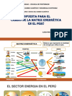 Propuesta cambio matriz energética Perú